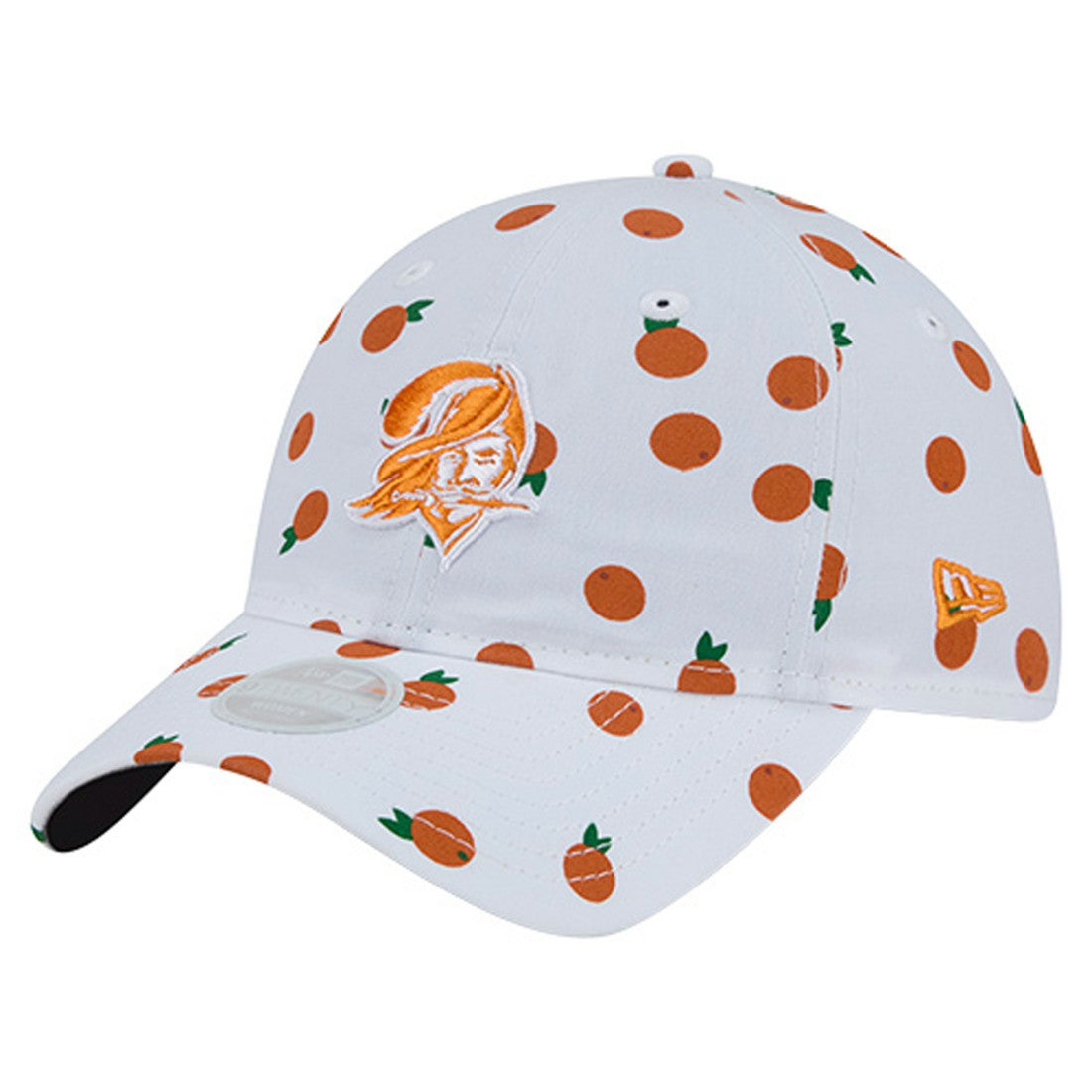 Tampa Bay Buccaneers New Era Women's Fruit Pattern 9TWENTY Adjustable Hat White