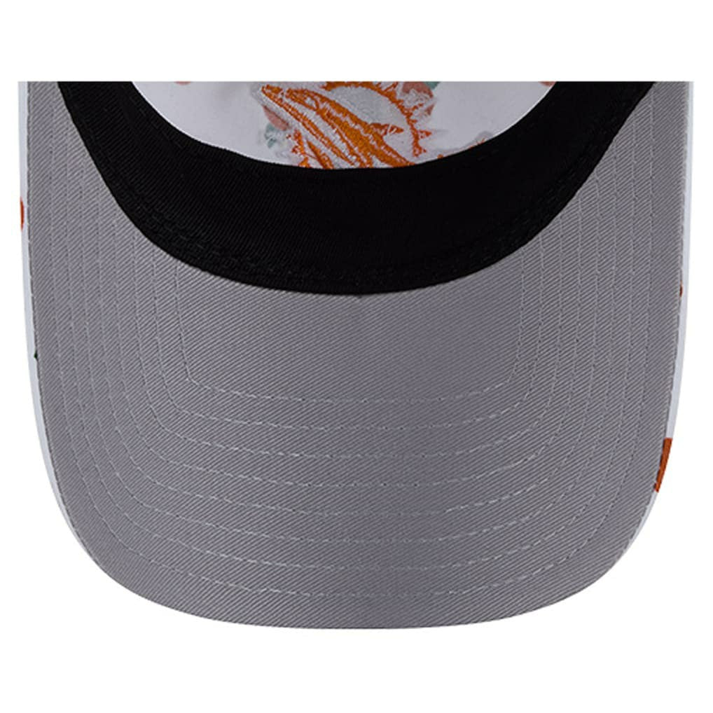 Miami Dolphins New Era Women's Fruit Pattern 9TWENTY Adjustable Hat White