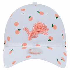 Detroit Lions New Era Women's Fruit Pattern 9TWENTY Adjustable Hat White