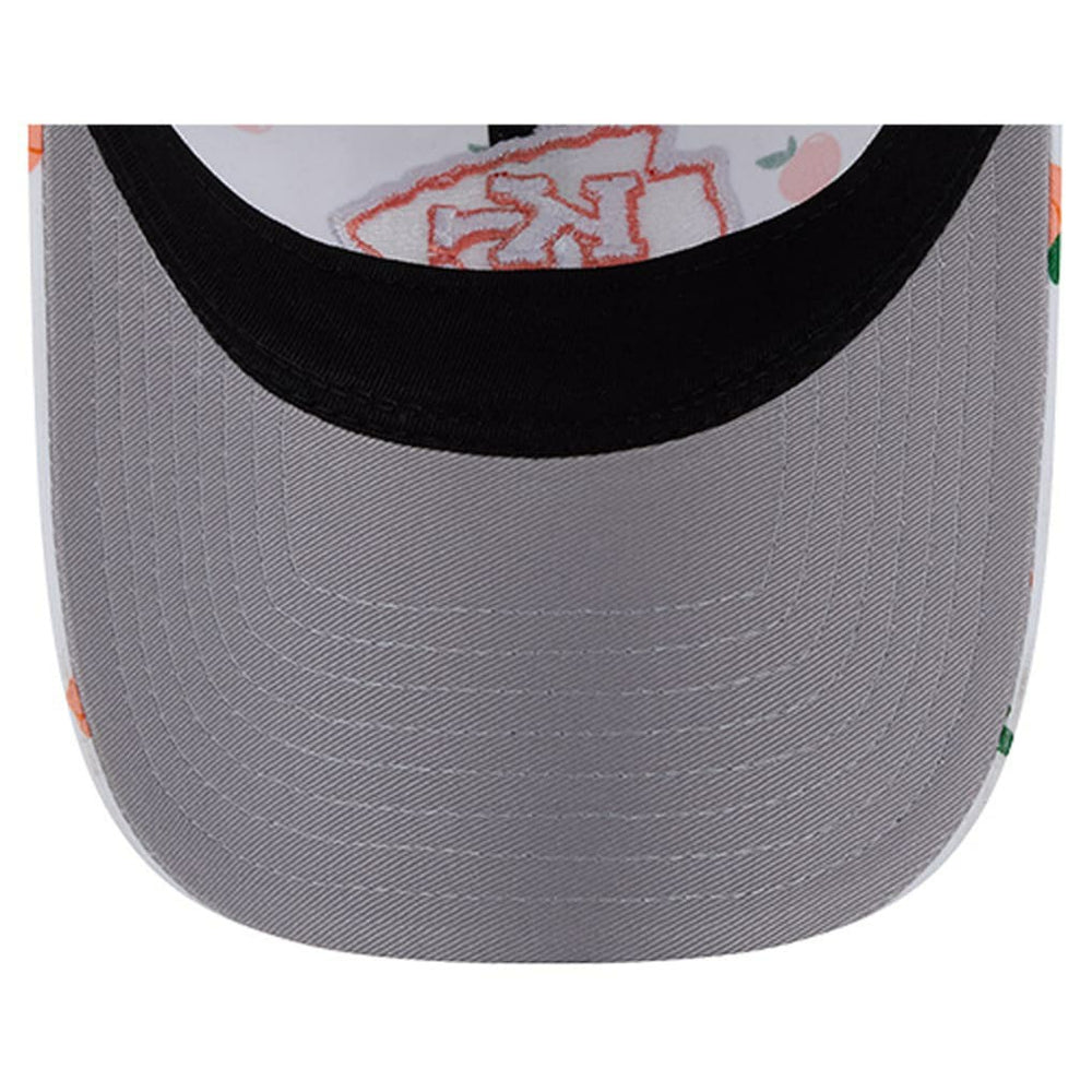 Kansas City Chiefs New Era Women's Fruit Pattern 9TWENTY Adjustable Hat White