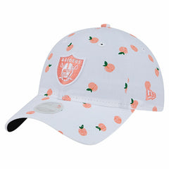 Las Vegas Raiders New Era Women's Fruit Pattern 9TWENTY Adjustable Hat White