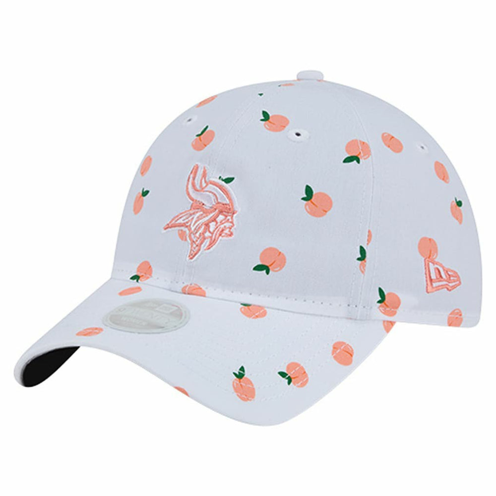 Minnesota Vikings New Era Women's Fruit Pattern 9TWENTY Adjustable Hat White