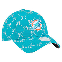 Miami Dolphins New Era Women's Ribbon 9TWENTY Adjustable Hat Aqua