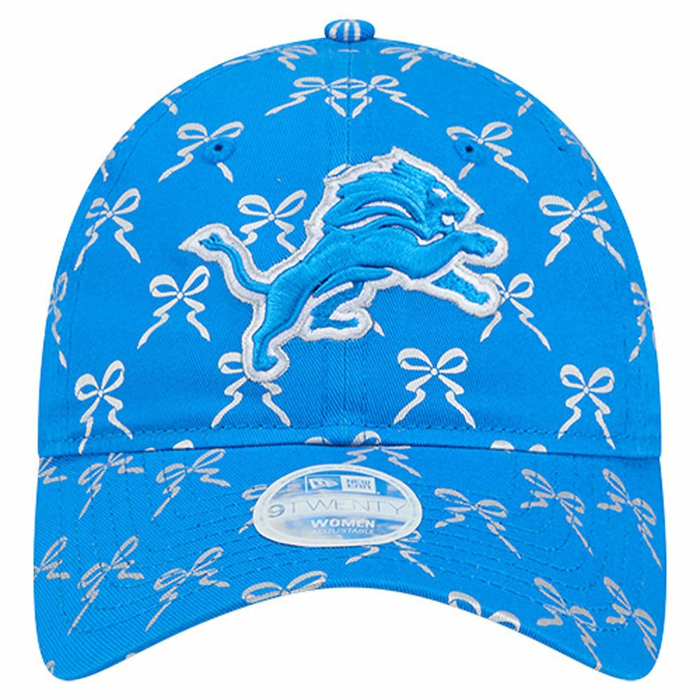 Detroit Lions New Era Women's Ribbon 9TWENTY Adjustable Hat Blue
