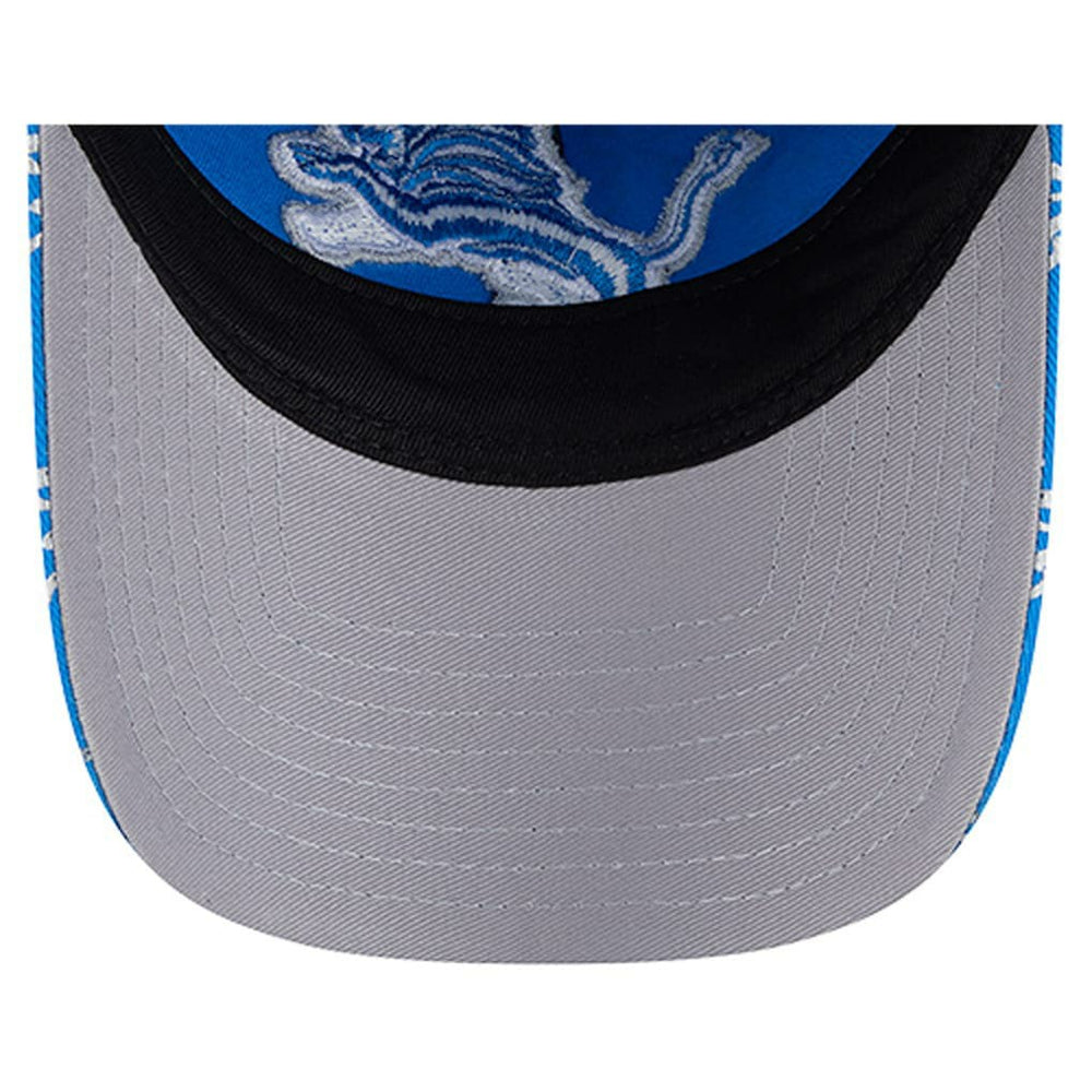 Detroit Lions New Era Women's Ribbon 9TWENTY Adjustable Hat Blue