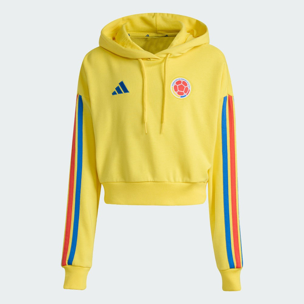 Colombia National Team Women's FIFA x World Cup Alphaskin Cropped Hoodie Yellow - Adidas sale