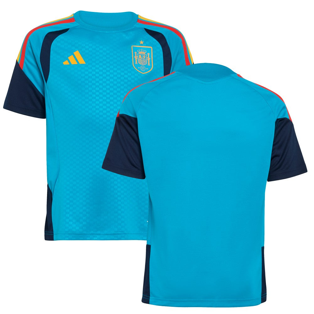 Spain National Team Youth FIFA x World Cup 2026 Tiro Training Jersey Turquoise - Adidas outlet