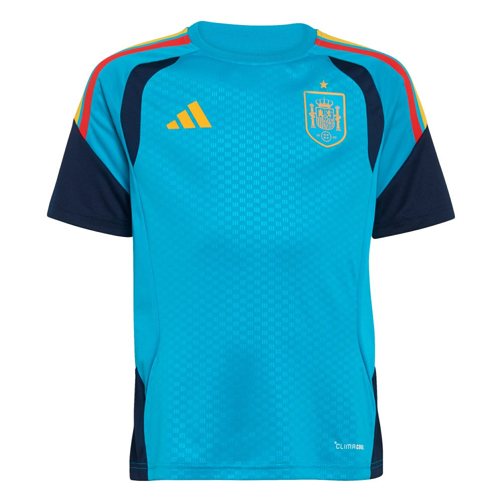 Spain National Team Youth FIFA x World Cup 2026 Tiro Training Jersey Turquoise - Adidas outlet