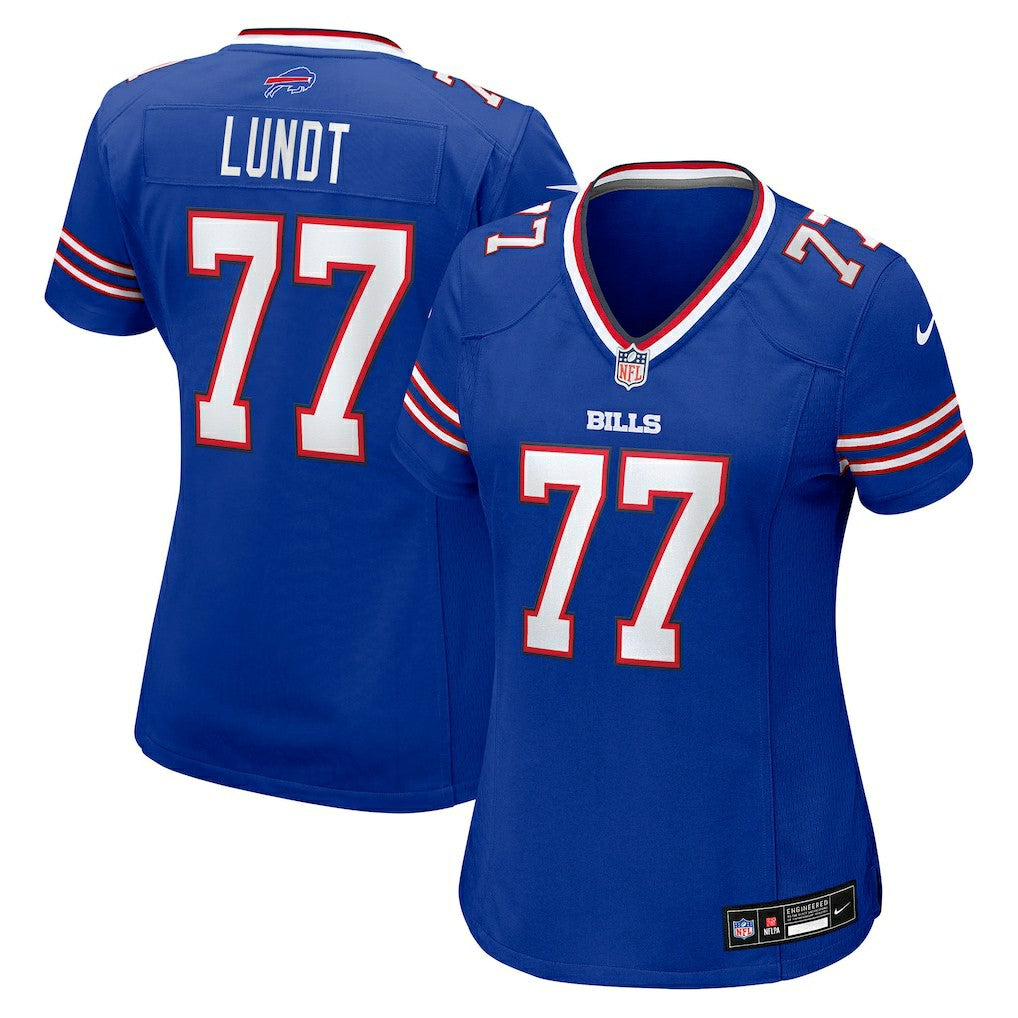Nike Chase Lundt Buffalo Bills Women's Team Game Jersey Royal