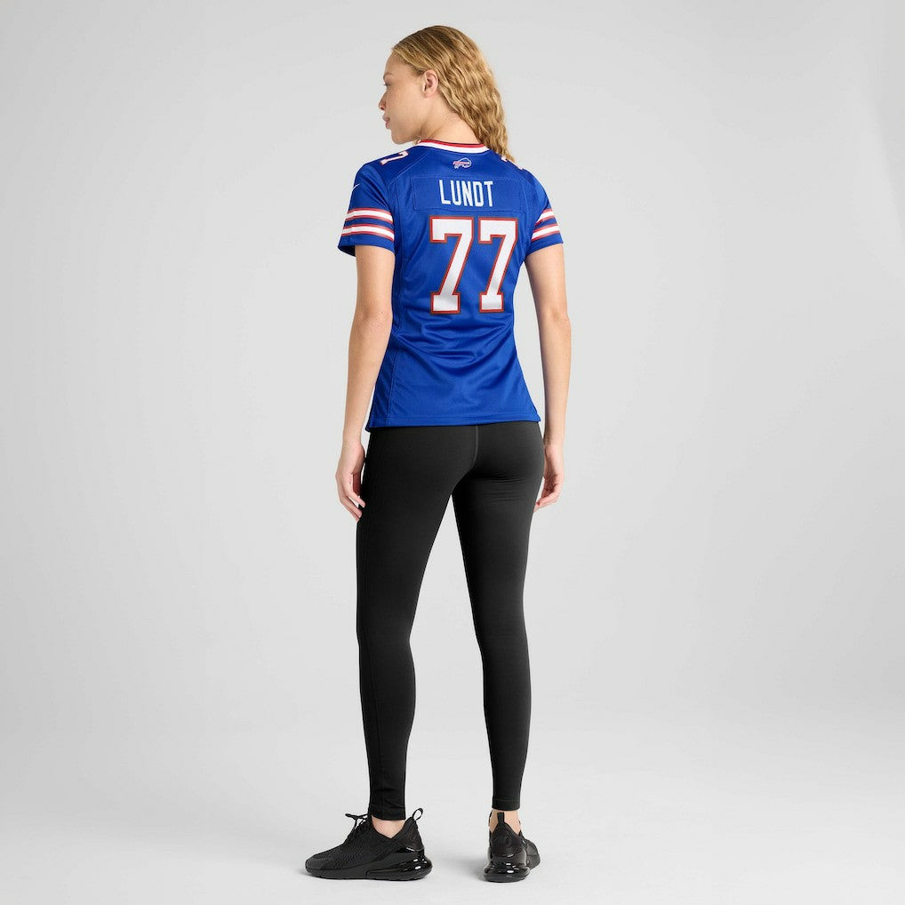 Nike Chase Lundt Buffalo Bills Women's Team Game Jersey Royal