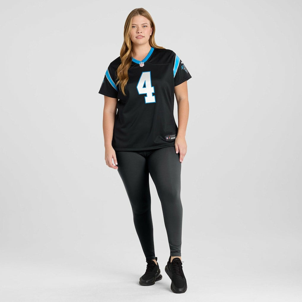 Nike Tetairoa McMillan Carolina Panthers Women's Team Game Jersey Black