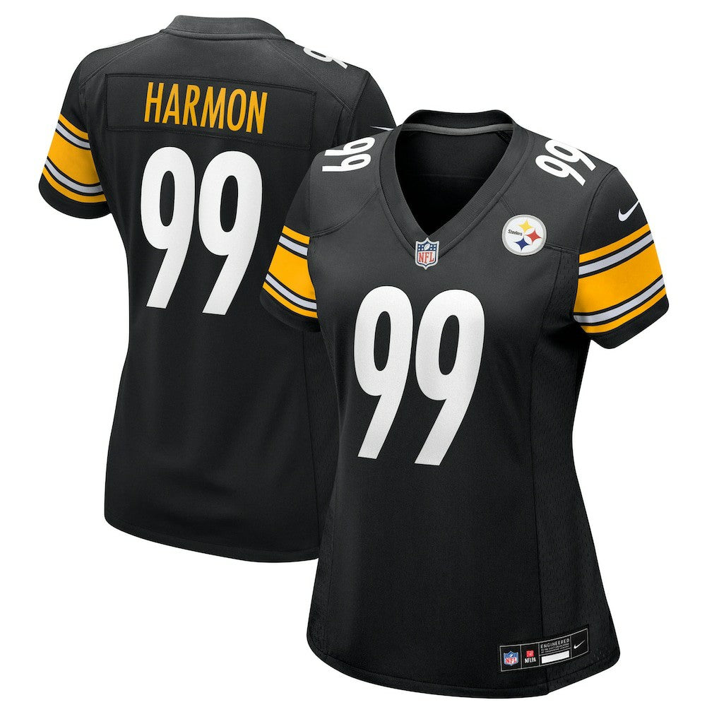 Nike Derrick Harmon Pittsburgh Steelers Women's Team Game Jersey Black