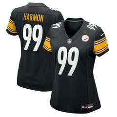 Nike Derrick Harmon Pittsburgh Steelers Women's Team Game Jersey Black