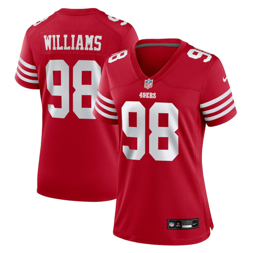 Nike Mykel Williams San Francisco 49ers Women's Team Game Jersey Scarlet