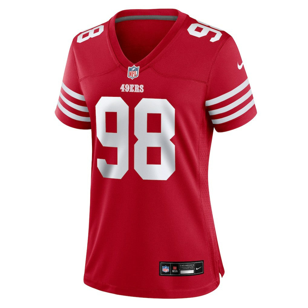 Nike Mykel Williams San Francisco 49ers Women's Team Game Jersey Scarlet