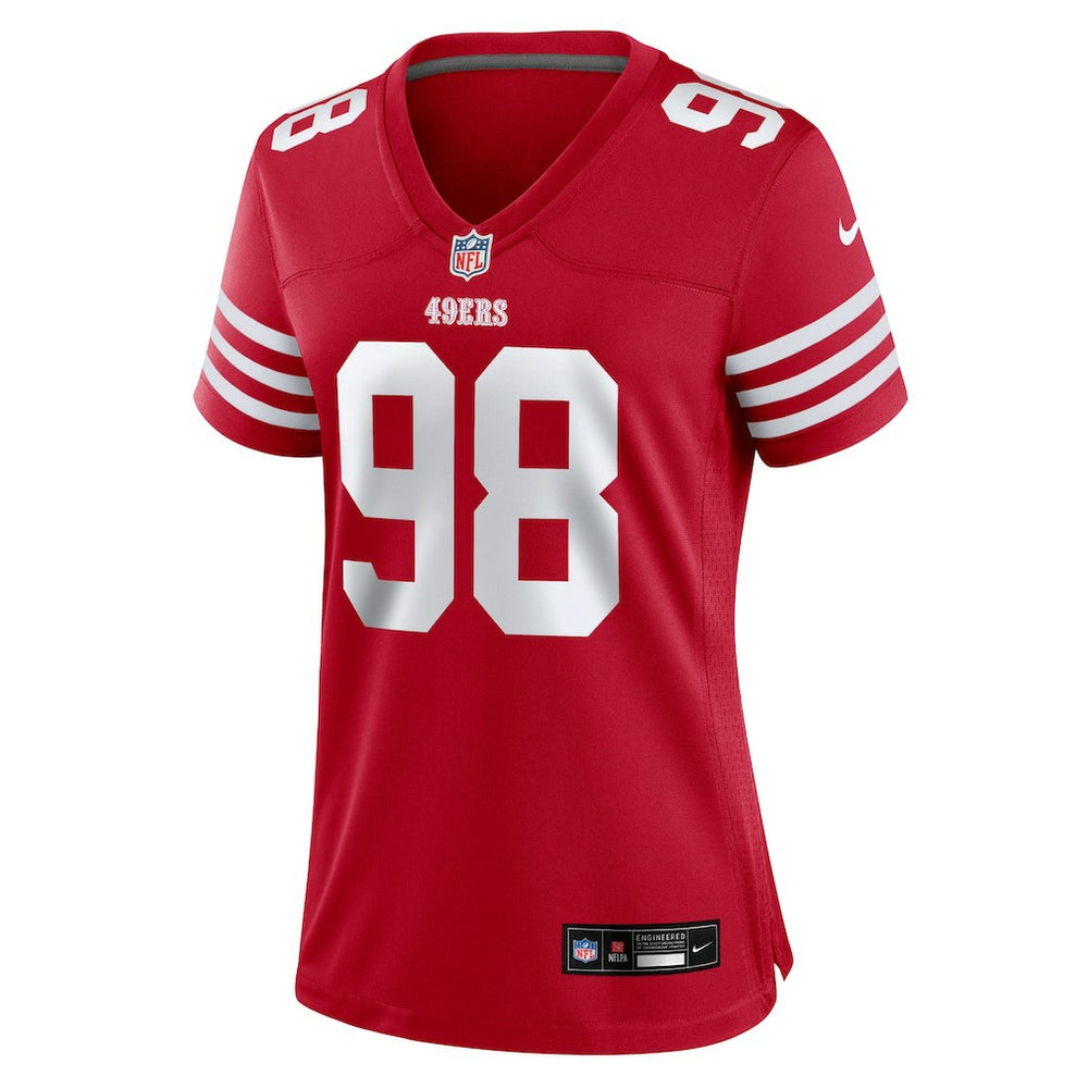 Nike Mykel Williams San Francisco 49ers Women's Team Game Jersey Scarlet