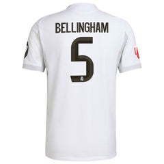 Jude Bellingham Real Madrid 2025/26 Home Jersey White - Adidas for sale