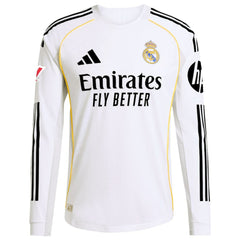 Vini Jr. Real Madrid 2025/26 Home Long Sleeve Jersey White - Adidas sale