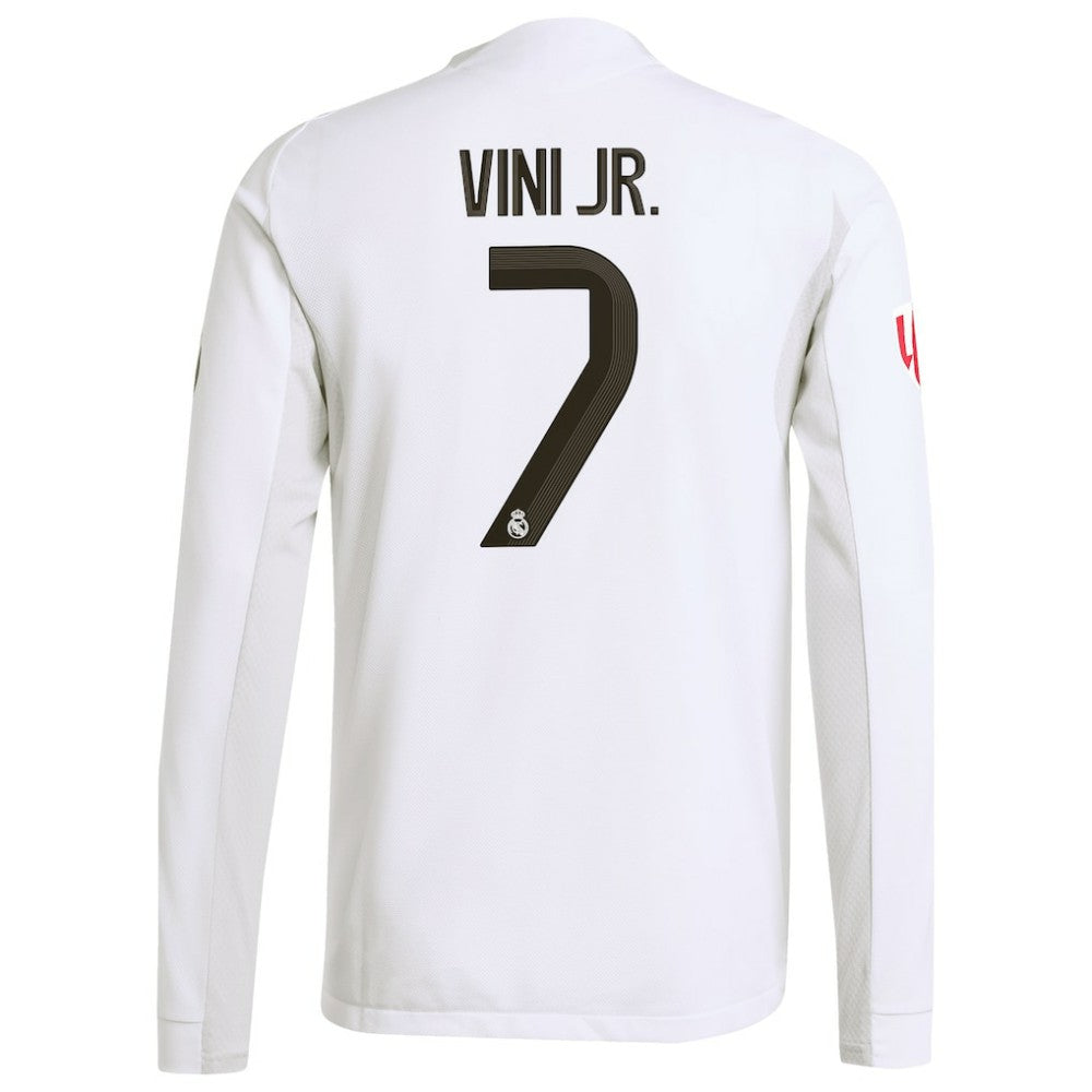 Vini Jr. Real Madrid 2025/26 Home Long Sleeve Jersey White - Adidas sale