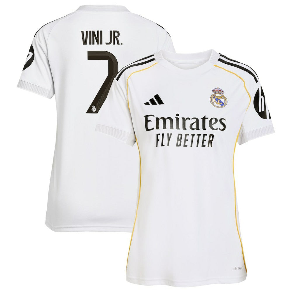 Vini Jr. Real Madrid Women's 2025/26 Home Replica Jersey White - Adidas