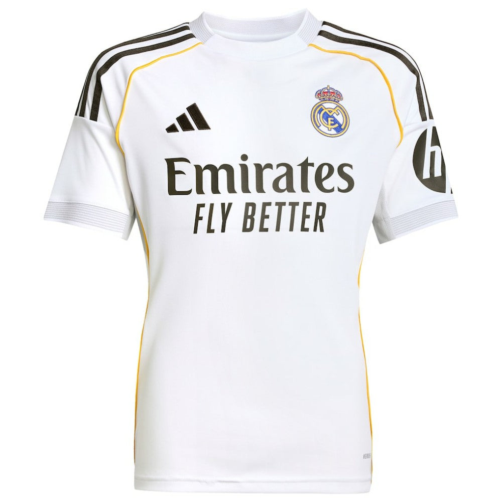 Jude Bellingham Real Madrid Youth 2025/26 Home Replica Jersey White - Adidas Discount