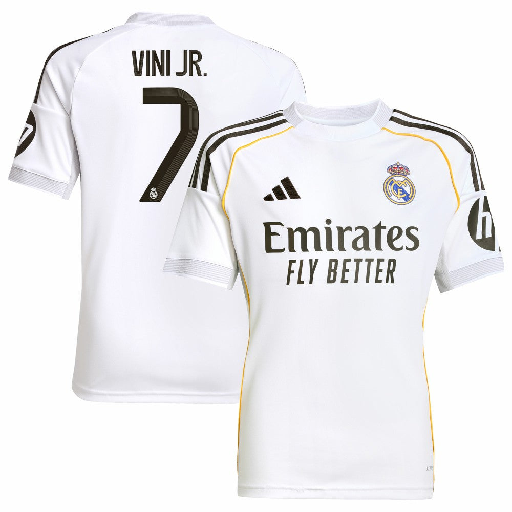 Vini Jr. Real Madrid Youth 2025/26 Home Replica Jersey White - Adidas outlet