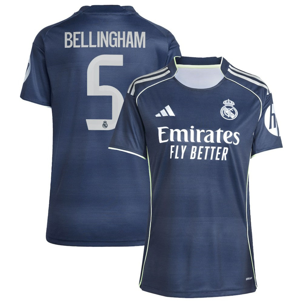 Jude Bellingham Real Madrid Women's 2025/26 Away Replica Player Jersey Blue - Adidas sale