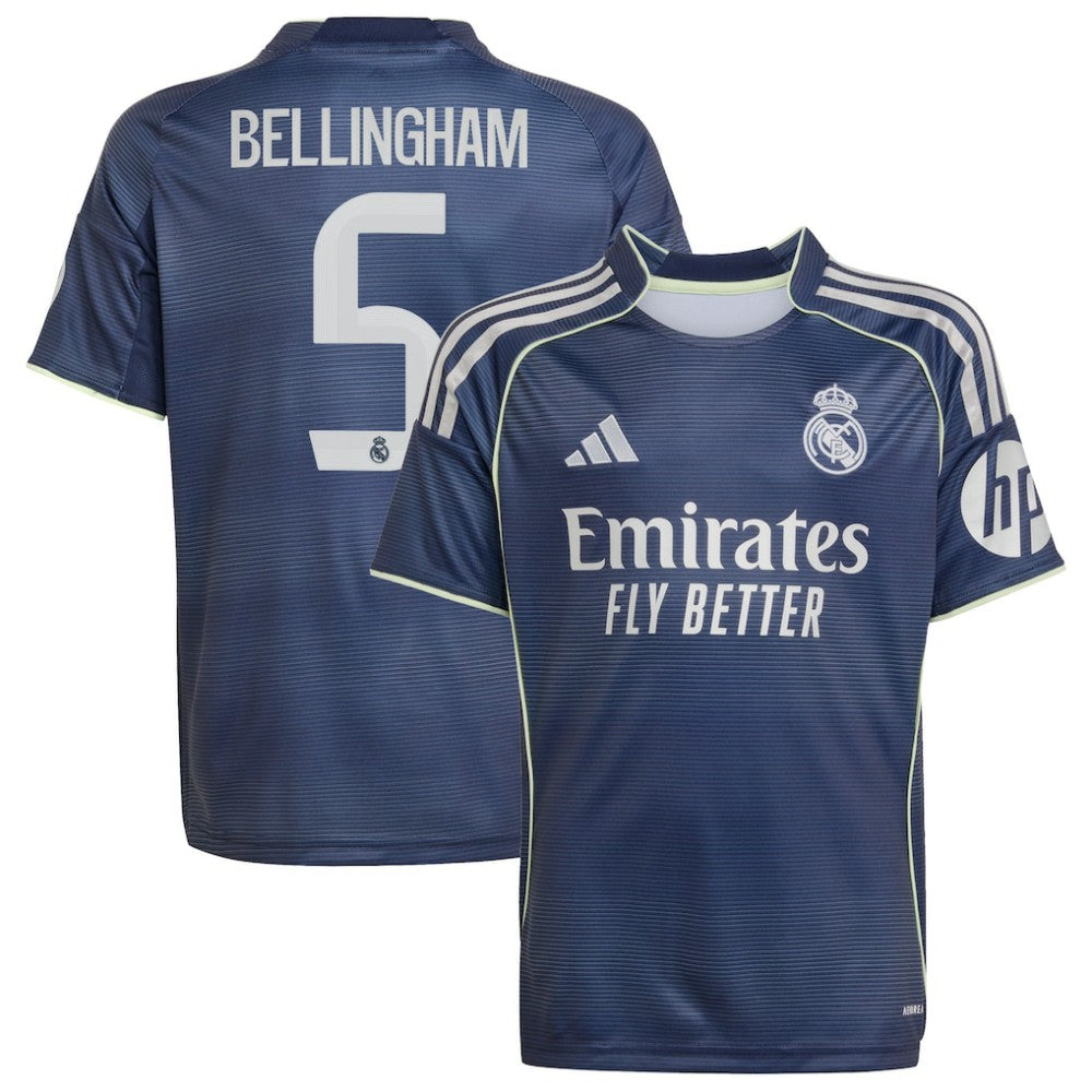 Jude Bellingham Real Madrid Youth 2025/26 Away Replica Player Jersey Blue - Adidas outlet