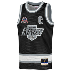 Wayne Gretzky Los Angeles Kings Mitchell & Ness Youth Maxxed Out Fashion Basketball Jersey - Black - NHL 203133397