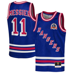 Mark Messier New York Rangers Mitchell & Ness Youth Maxxed Out Fashion Basketball Jersey - Blue - NHL 203133398