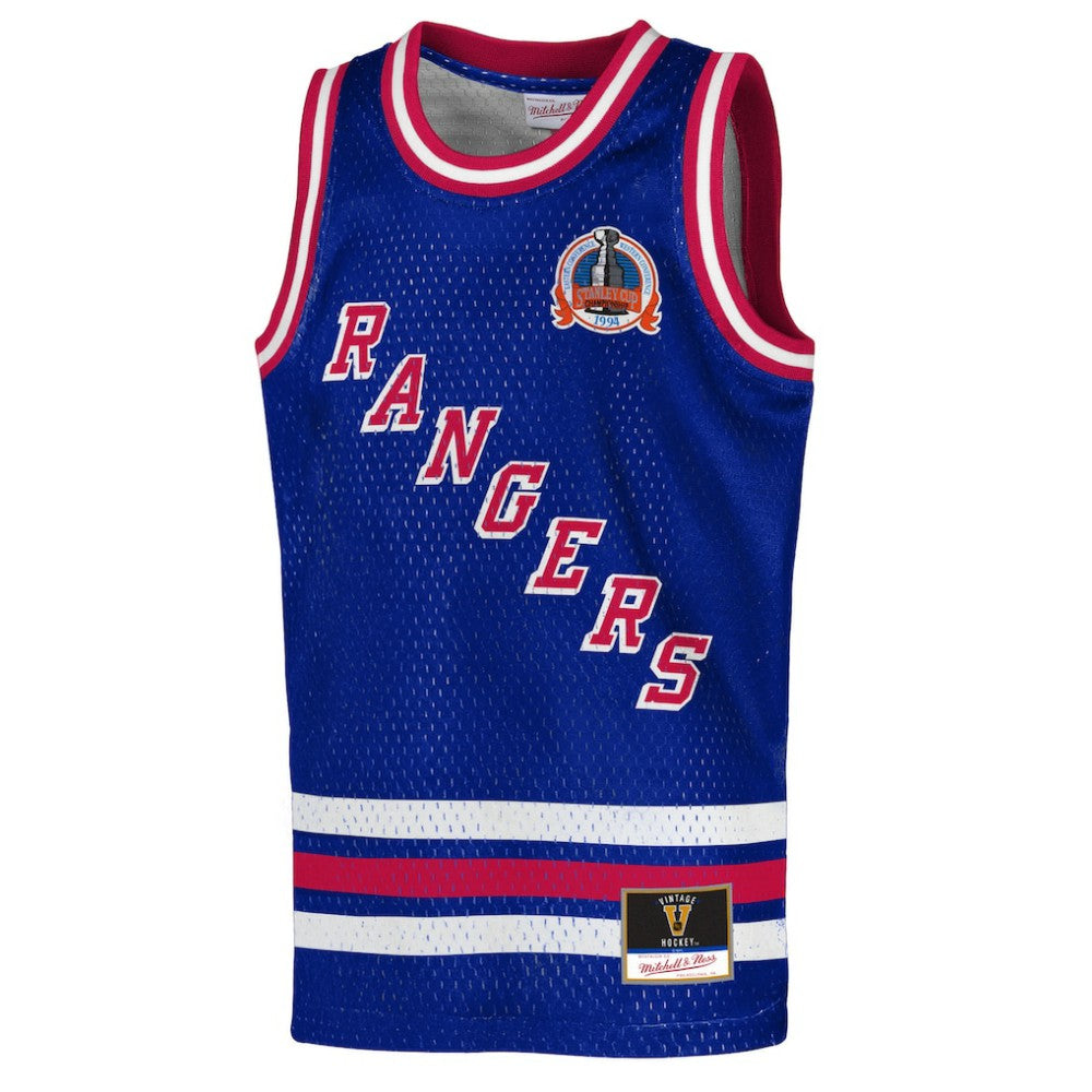 Mark Messier New York Rangers Mitchell & Ness Youth Maxxed Out Fashion Basketball Jersey - Blue - NHL 203133398