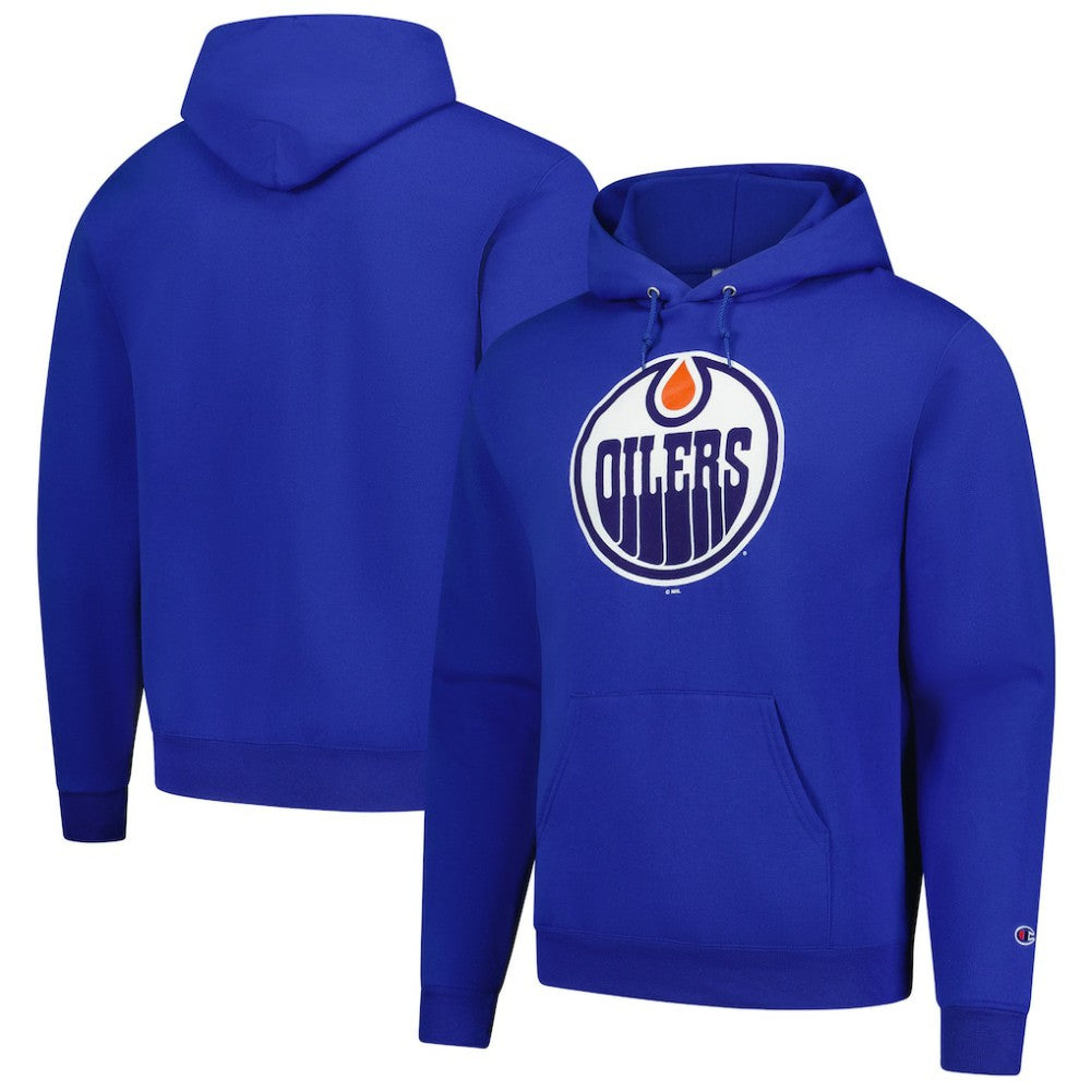 Edmonton Oilers Champion Primary Logo 1-Hit Pullover Hoodie - Royal - NHL 203133714