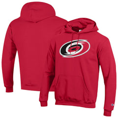 Carolina Hurricanes Champion Primary Logo 1-Hit Pullover Hoodie - Red - NHL 203133734