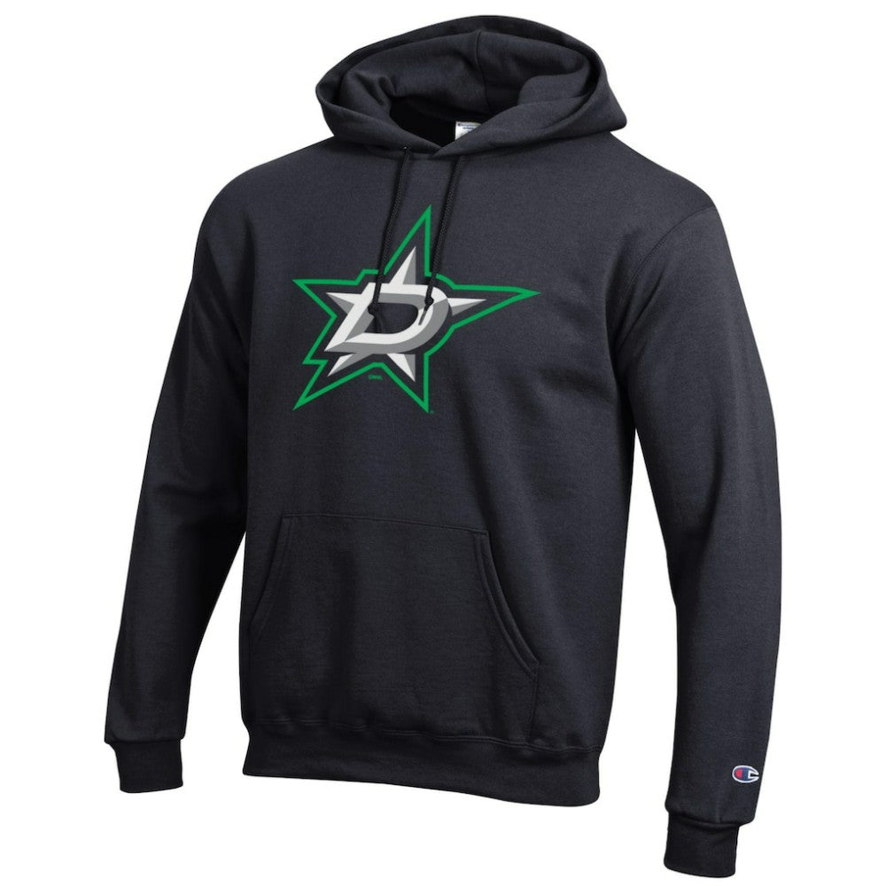 Dallas Stars Champion Primary Logo 1-Hit Pullover Hoodie - Black - NHL 203133735