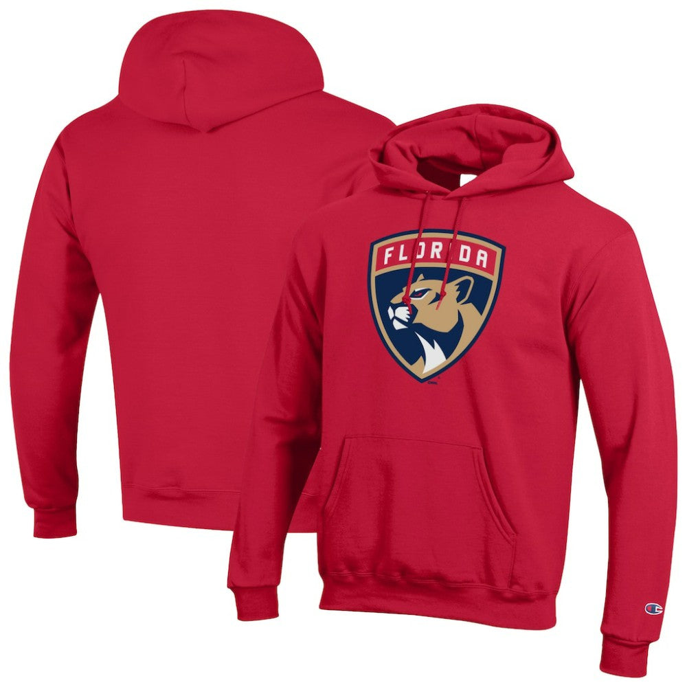 Florida Panthers Champion Primary Logo 1-Hit Pullover Hoodie - Red - NHL 203133736