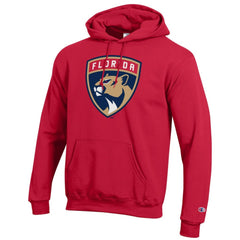 Florida Panthers Champion Primary Logo 1-Hit Pullover Hoodie - Red - NHL 203133736