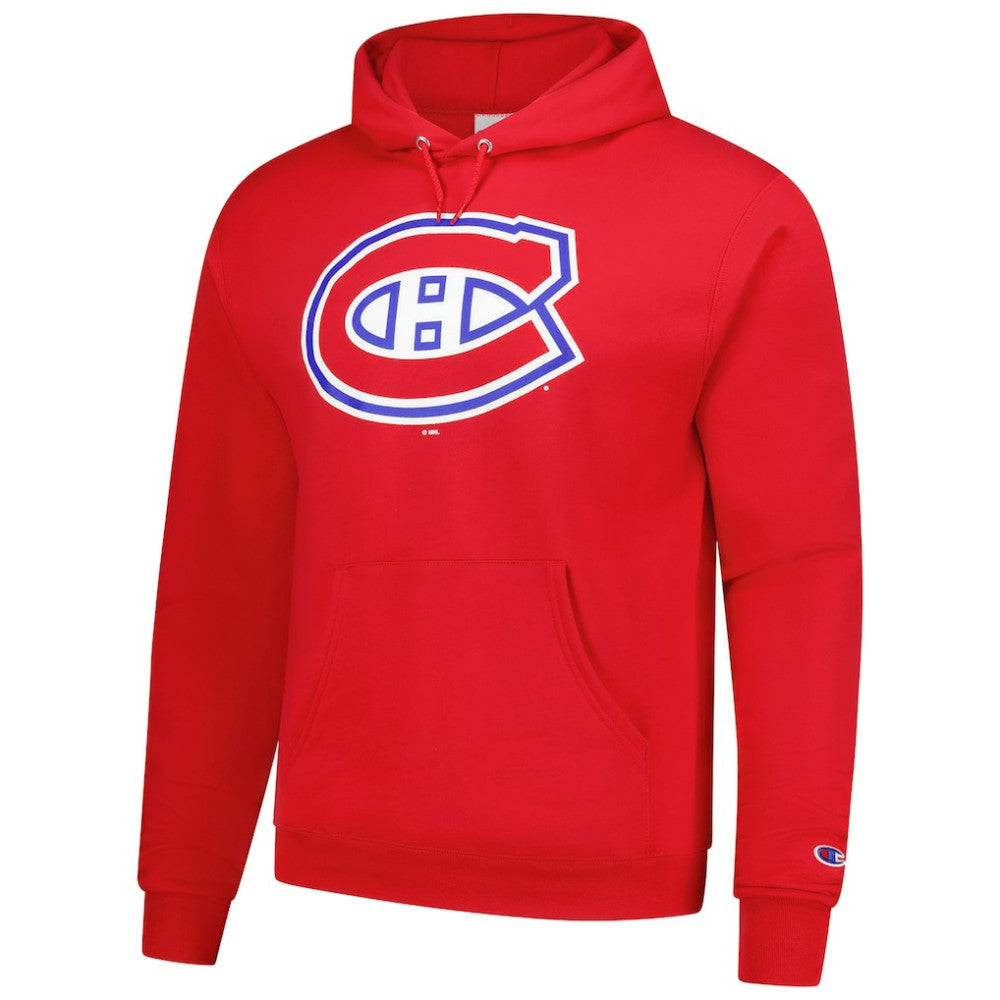 Montreal Canadiens Champion Primary Logo 1-Hit Pullover Hoodie - Red - NHL 203133742