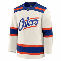 Edmonton Oilers Fanatics Alternate Premium Jersey - Light Beige - NHL 203133877