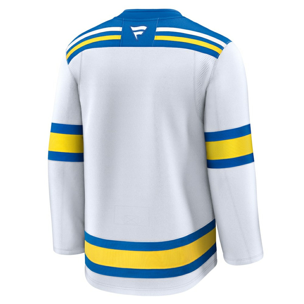 St. Louis Blues Fanatics Away Premium Jersey - White - NHL 203133885