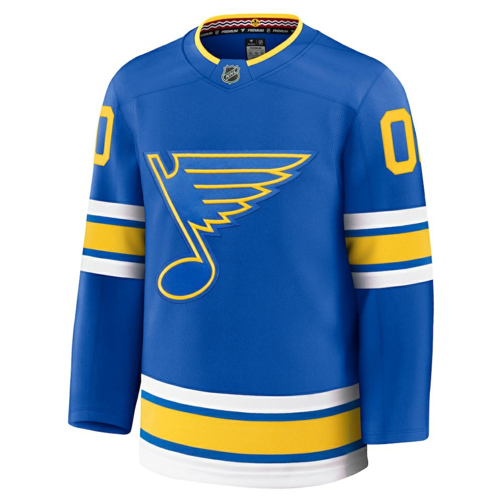St. Louis Blues Fanatics Home Premium Custom Jersey - Blue - NHL 203133900