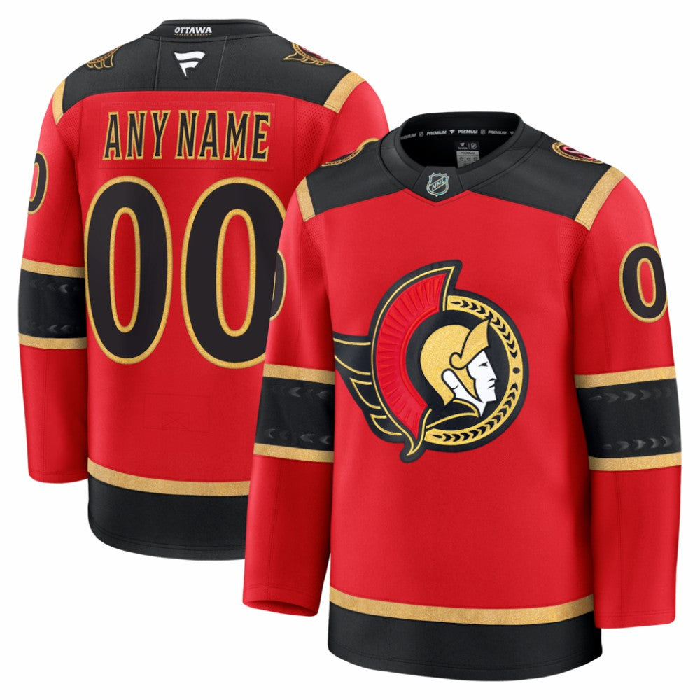 Ottawa Senators Fanatics Alternate Custom Premium Jersey - Red - NHL 203133908