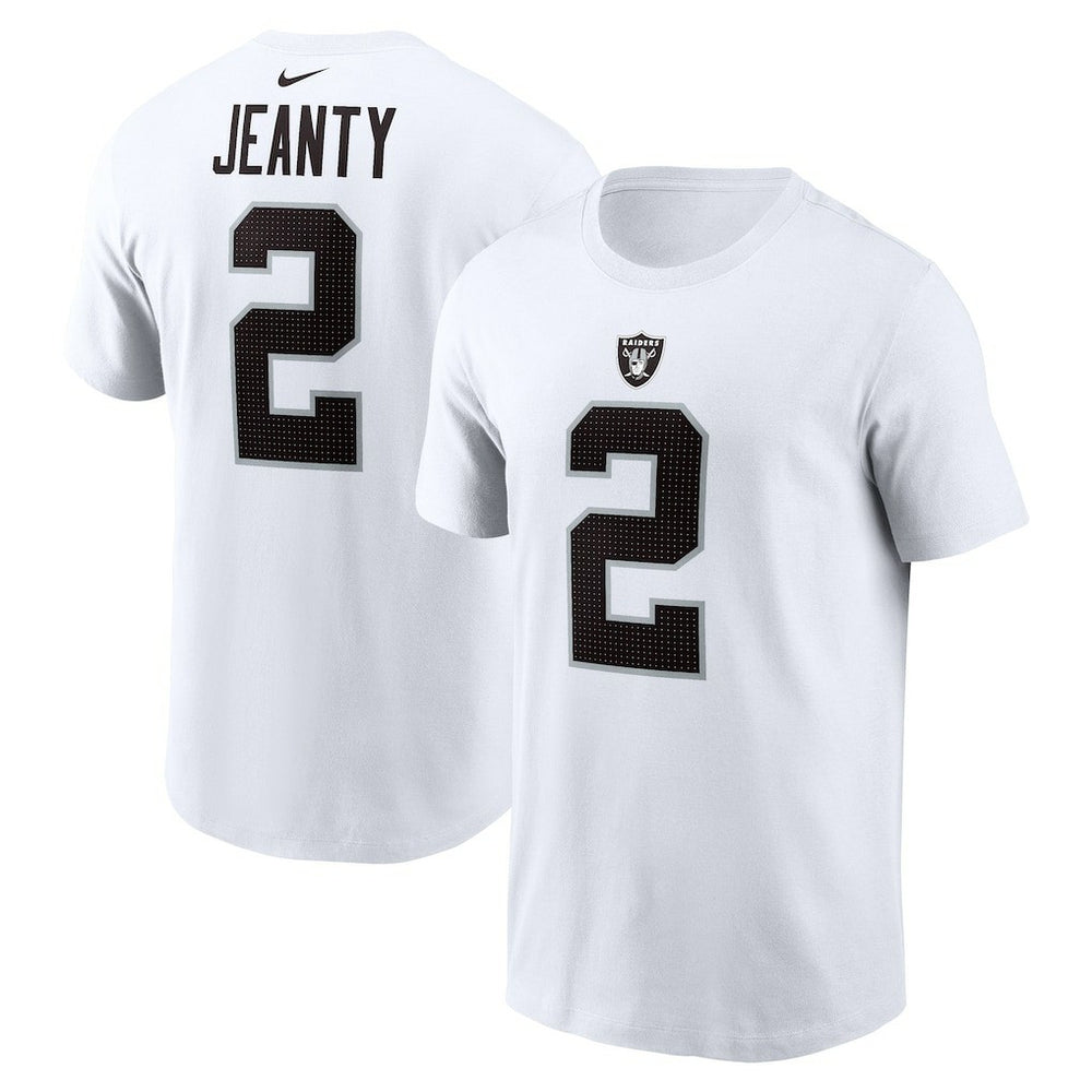 Nike Ashton Jeanty Las Vegas Raiders Name & Number T-Shirt White