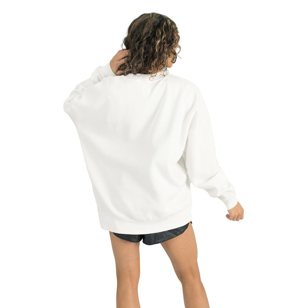 Carolina Panthers Gameday Couture Women's Timeless Triumph Premium Fleece Pullover Sweatshirt White