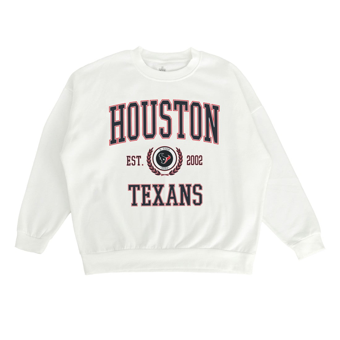 Houston Texans Gameday Couture Women's Timeless Triumph Premium Fleece Pullover Sweatshirt White