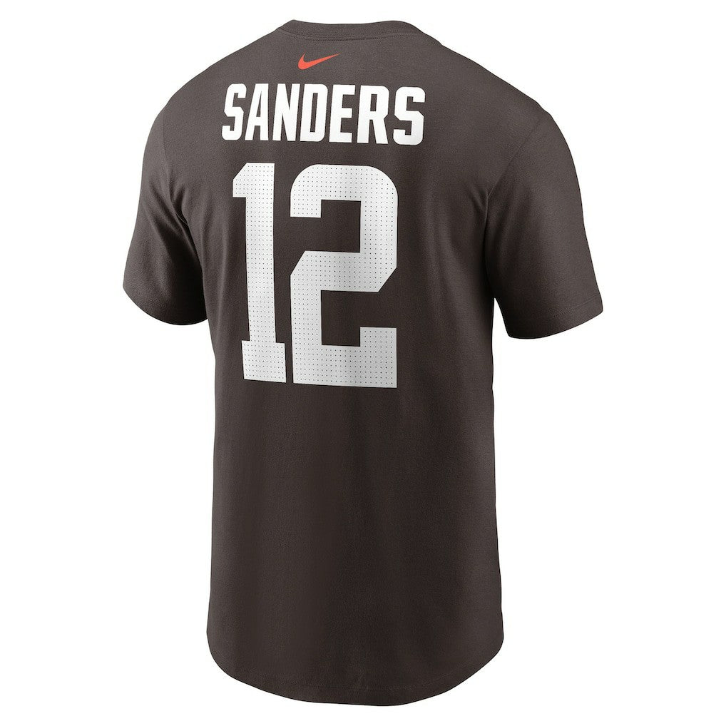 Nike Shedeur Sanders Cleveland Browns Youth 2025 NFL Draft Player Name & Number T-Shirt Brown