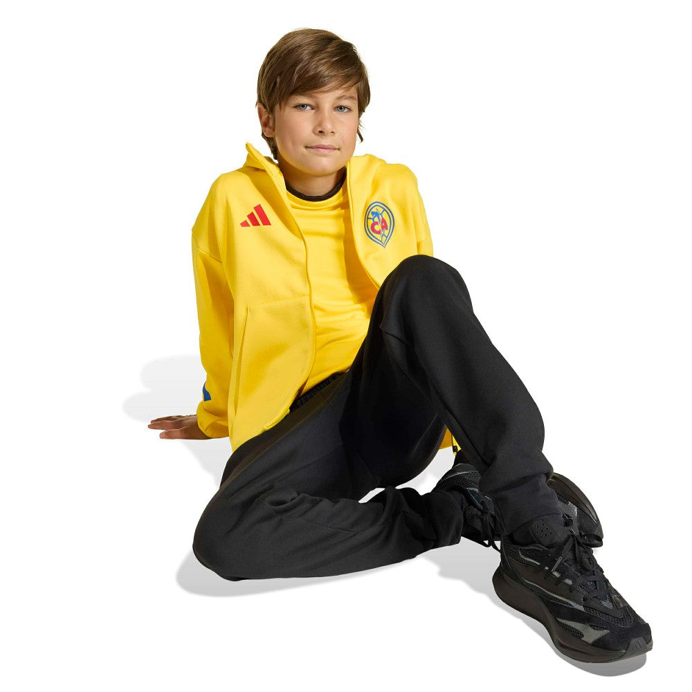 Club America Youth 2025/26 Club Anthem Full-Zip Hoodie Jacket Yellow - Adidas cheap