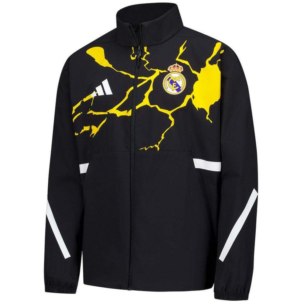 Real Madrid x Marvel Youth Anthem Full-Zip Jacket Black - Adidas Discount
