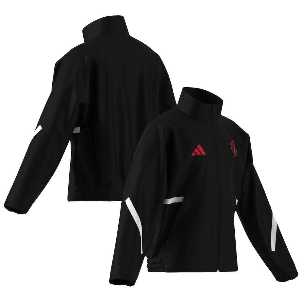 Manchester United Youth 2025/26 Club Anthem Full-Zip Jacket Black - Adidas Discount