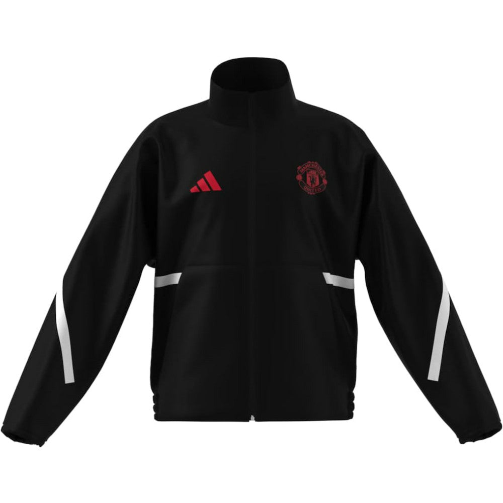 Manchester United Youth 2025/26 Club Anthem Full-Zip Jacket Black - Adidas Discount