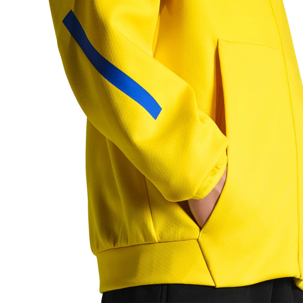 Club America 2025/26 Club Anthem Full-Zip Hooded Jacket Yellow - Adidas